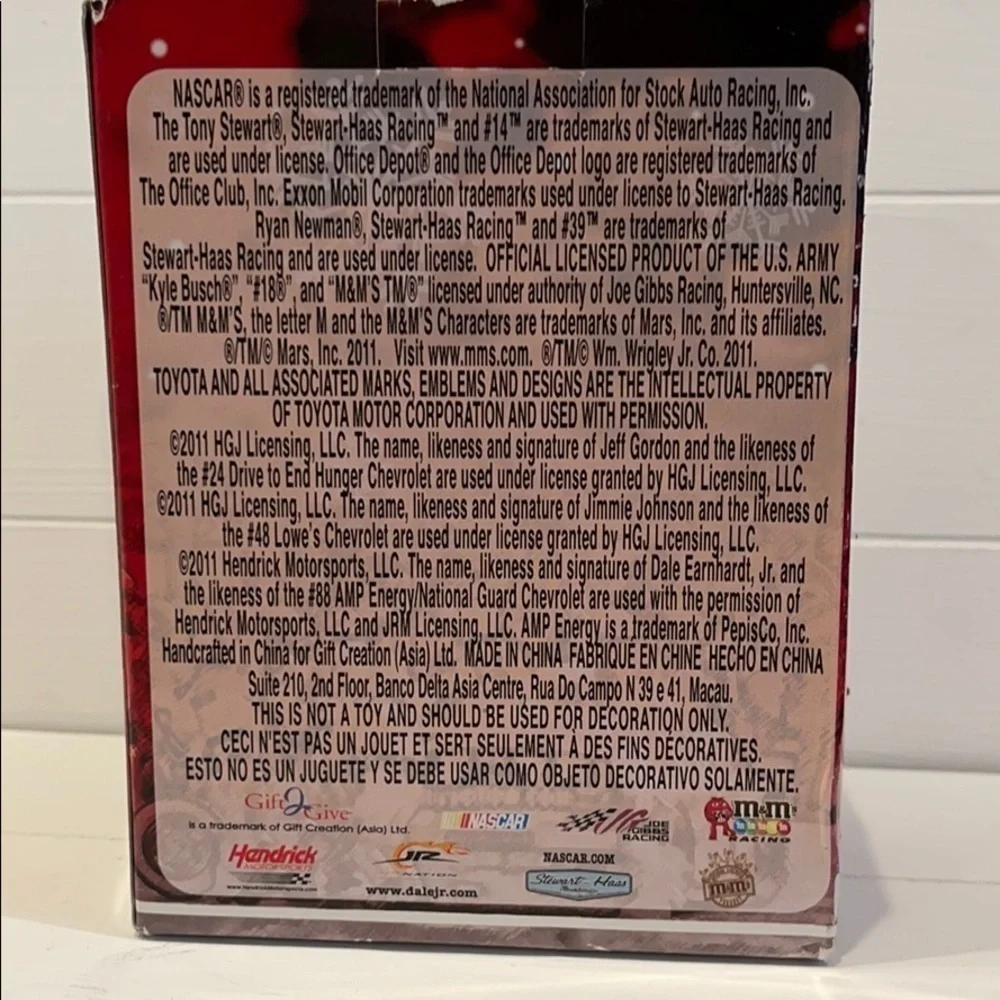 NASCAR Lowe’s Jimmie Johnson Christmas Ornament